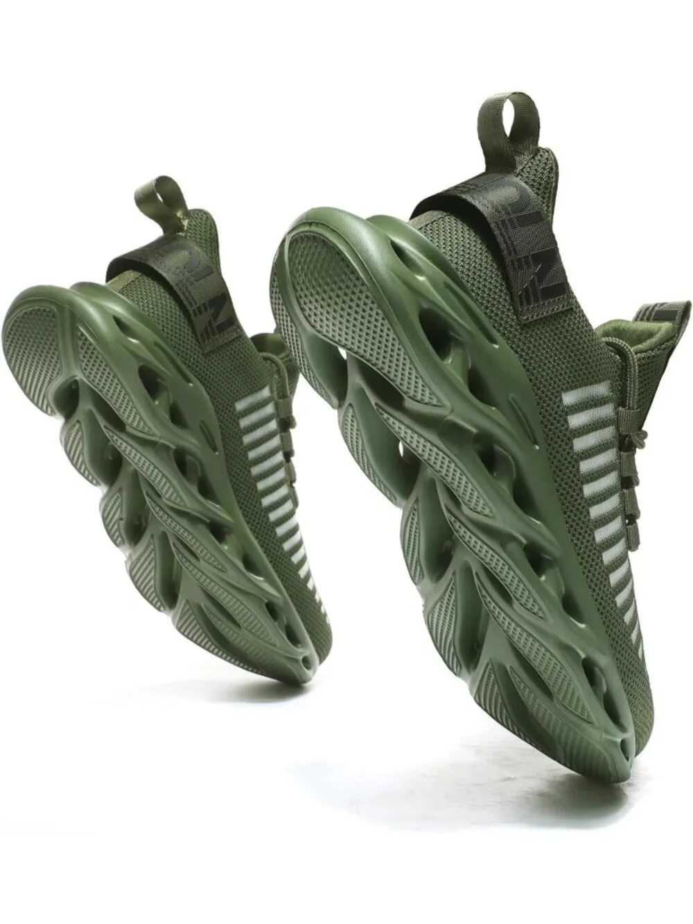 🆕Men's Army Green Slip on Breathable Walking Shoes Ultra Lightweight Casual
